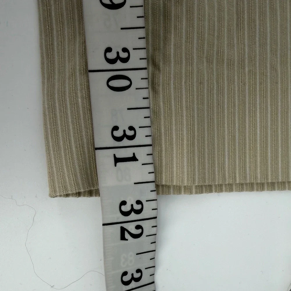 Express Pants Mens 36x32 Tan Pinstripe The Producer Modern Fit Cotton‎ Trousers